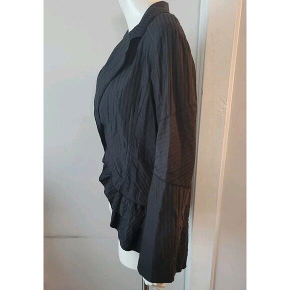 Deca Womans Jacket Blazer Tails Light Sz 12 Cotton Layered Fairycore Whimsigoth - Picture 6 of 11